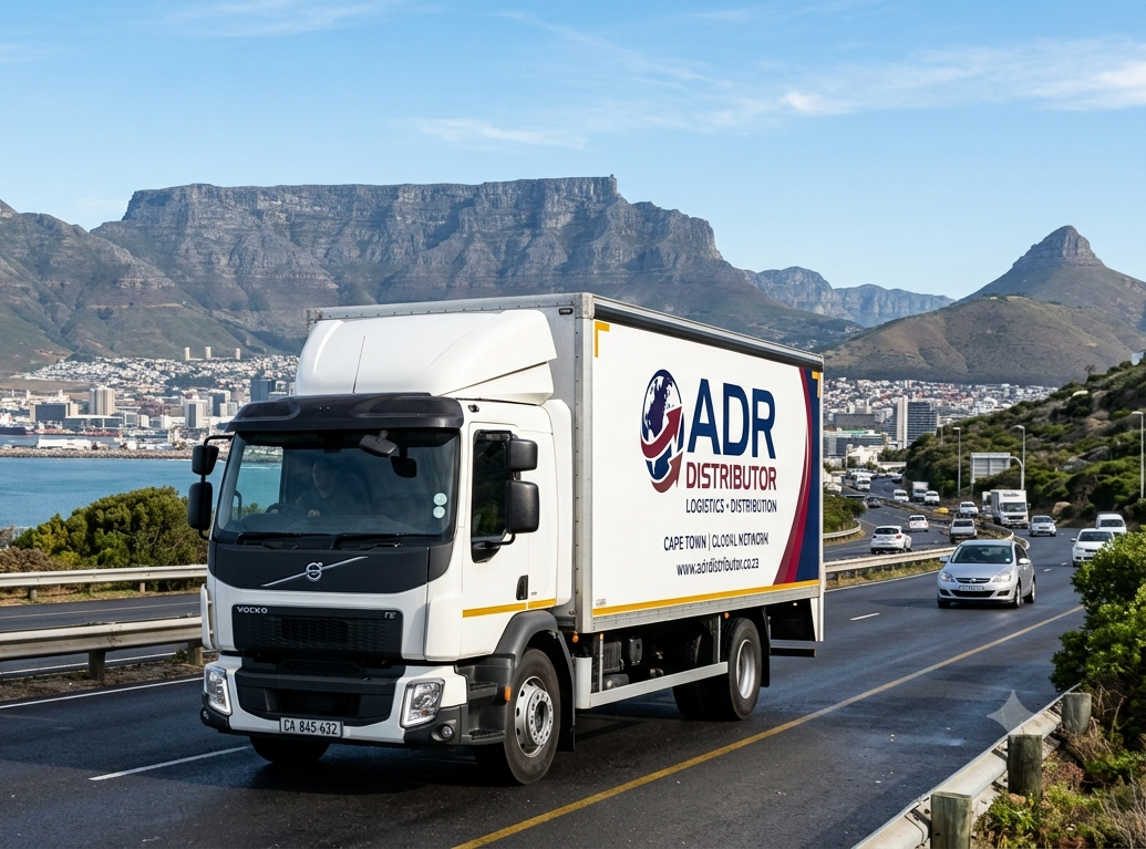 ADR Distributor Branded Logistics Fleet Delivery Truck En Route